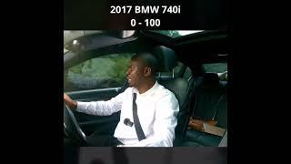 0 - 100 in the 2017 BMW 740i