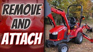 How to remove the backhoe and Front Loader from your Massey Ferguson GC1725