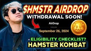 Hamster Kombat TGE & Listing Confirmed Withdrawal + ELIGIBILITY CHECKLIST | Free Crypto Airdrop