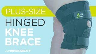 Bariatric Plus Size Knee Brace With Hinges for Arthritis & Meniscus Tears by BraceAbility