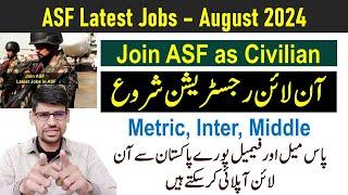 ASF Latest Jobs 2024 Online Apply - Airport Security Force new jobs 2024 - join asf as civilian jobs