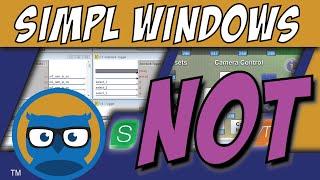 Crestron SIMPL Windows NOT Symbol