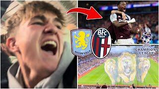 DURAN SCORES IN UCL AGAIN & VILLA PARK SCENES! In Aston Villa vs Bologna