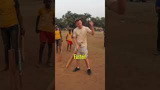 Foreigner Plays Cricket with Indians 