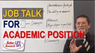 026 Job Interviews Presentation -  How To Do a Research Talk for Job Interview