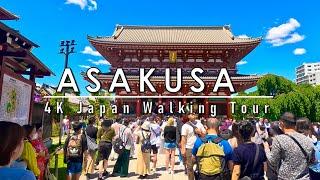 4K HDR// Walk in japan Asakusa Sensoji Temple /1hours