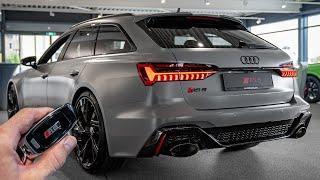 2023 Audi RS6 Avant (600hp) in Nardo Gray matt effect finish - Sound & Visual Review!