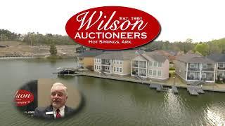 Waterfront Lake Hamilton Townhome Auction with Boat Dock