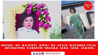 HAYA NDIO MAZIKO YA MAMA GRACE MAPUNDA TESA MDA HUU K MAKABURINI,HUZUNI NA SIMANZI KWA WATOTO WAKE