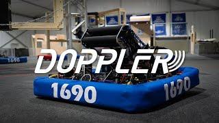 FRC team 1690 Orbit 2024 robot reveal - "DOPPLER"