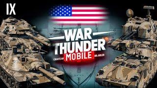 Обзор взвода США на 9 ранге в War Thunder Mobile (MBT-70, M60A3 TTS, M3A3 Bradley, M247)