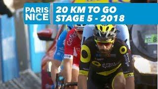 20 kilometers to go - Stage 5 - Paris-Nice 2018