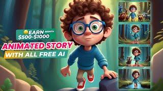 Full Course Earn $500-$1000 Per Month - Create Animated Story Videos Free AI