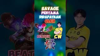 Savage pertama didaptkan oleh onic CW di MSC 2024  #contentcreatormlbb ##onic #wiamungtzy