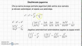 7. klass | Üksliikmete jagamine