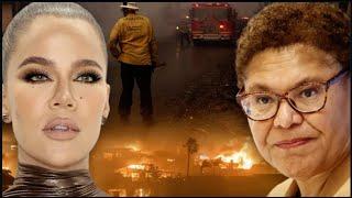 "BLAME THE BLACK WOMAN!": Khloé & Others Called Out for Criticizing L.A. Mayor Over FIRE Response