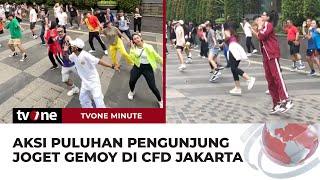 Indonesia Tergemoy-gemoy! Puluhan Anak Muda Joget Gemoy di CFD Jakarta| tvOne Minute