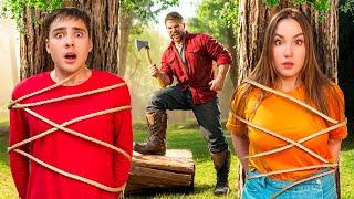 The EVIL WOODCUTTER is stalking us! REAL LIFE EXPOSURE!