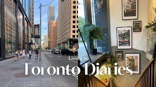 Living in Toronto Diaries| Breakfast with friends, cafes and gelato, chill days, nature walks| vlog
