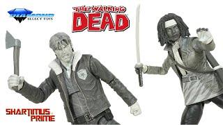 The Walking Dead Rick Grimes & Michonne 7" Deluxe Diamond Select Toys Image Comics Figure Review