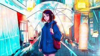 Rainy Walk in Tokyo (1 hour lofi hip hop beats & lounge jazz mix)