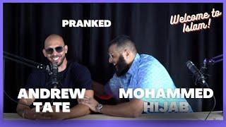 Mohammed Hijab pranks Andrew Tate  But also Welcomes him to Islam