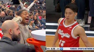 Ja Morant wants Yuki Kawamura to play and starts “we want Yuki” chants 