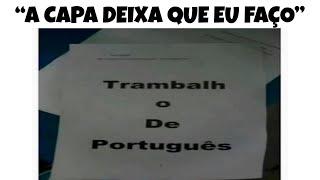 1 HORAS!! MEMES EM IMAGENS ENGRAÇADOS - Quando a Pessoa faz a Capa do trabalho