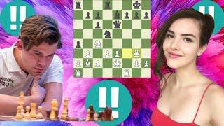 Perfect chess game 88 | Magnus Carlsen vs Alexandra Botez 3