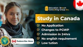 Study in Canada / Application is totally free and Tuition deposit are low very as $550 CAD #canada