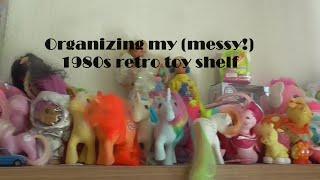 Organising my retro toy collection shelf *new display boxes*