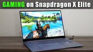 GAMING on a Snapdragon X Elite Laptop - Samsung Galaxy Book 4 Edge - SHOCKING!