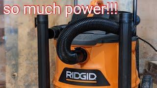 RIDGID wet/dry vacuum unboxing/assembly/review