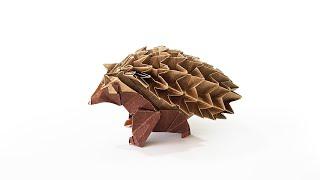 고슴도치 종이접기 origami Hedgehog designed by Imai Yudai