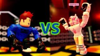 Fighting Pink_Squishy in Roblox Boxing League (1st on leaderboard)