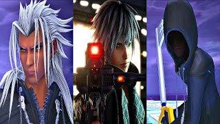 KINGDOM HEARTS 3 ReMind DLC - All Bosses / Boss Fights + Secret Ending (LIMITCUT EPISODE)