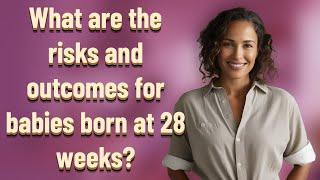 What are the risks and outcomes for babies born at 28 weeks?