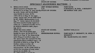 osap IRB high court case hearing update tomorrow sl no hearing time odisha police si age relaxation?