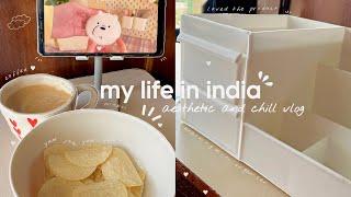 Day in my life️ | Aesthetic vlog Indian | life of introvert girl| cooking,unboxing,grocery restock