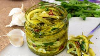 ZUCCHINE Sott olio CONTORNO croccante