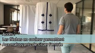 Isoloirs / Matériel électoral : Présentation de la cabine de vote homologuée