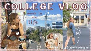 my first week in the life as a uni student!! COLLEGE VLOG! NEWZEALAND! - romanticising Auckland city