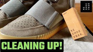 CLEANING UP THE SUEDE ON THESE YEEZY 750S WITH RESHOEVN8R!