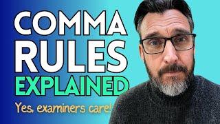 How to use COMMAS in English writing - 8 rules // C1 Advanced & C2 Proficiency writing exam tips.