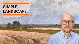 How to Paint a Landscape Scene in Watercolor - Step by Step - Matthew White