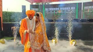 Beautiful Couple Dance on floor | Dj Munde Rudke De | Wedding Show Booking call mr.Bagga 98151 29957