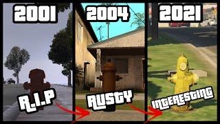 Evolution of Fire hydrant LOGIC in GTA Games [2001-2021]