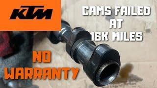 KTM Camshafts failure on my 790