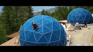 How to build Insulated Glamping domes  from VikingDome