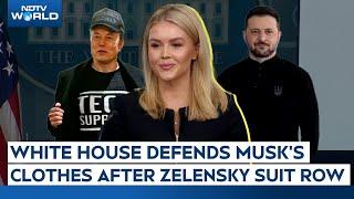 Zelensky Suit Question | White House Press Secretary Defends Musk's Clothes After Zelensky Suit Row